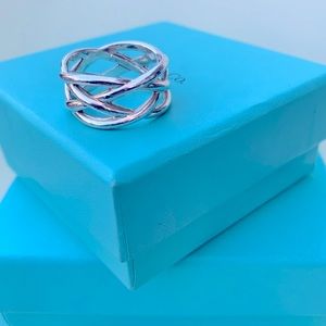 Tiffany & Co. - Sterling Silver Lattice ring
